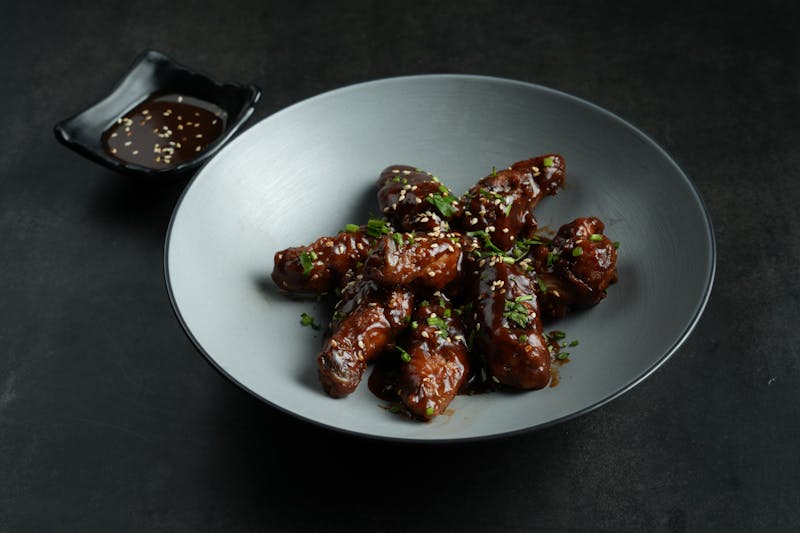 Buffalo style hot chicken wings from Hangry Joe's
